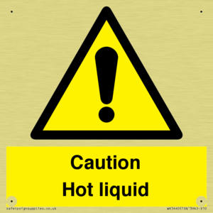 Caution Hot liquid